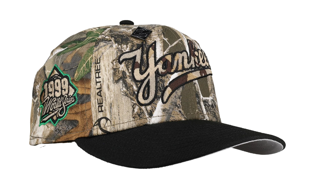 59FIFTY New York Yankees 1999 World Series Fitted Hat "Black / Real Tree" NE253
