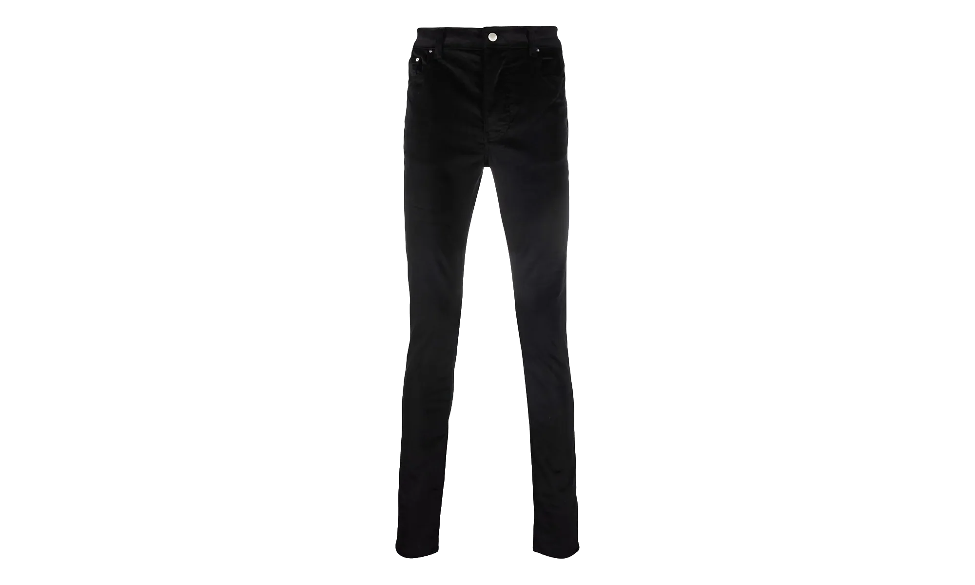 Velour Skinny Stack Denim Jeans "Black" MDS086 001