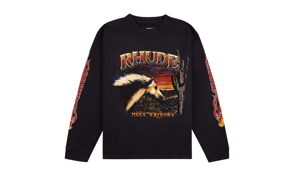 Mesa Stallion Hoodie "Vintage Black" RHFW25HO05012-3169