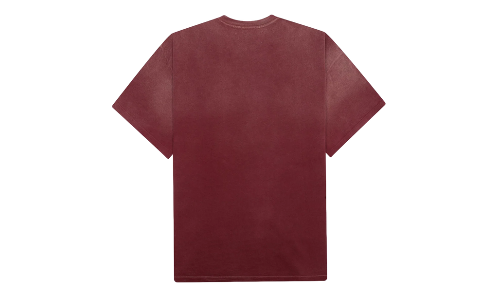 Pearl Studded Logo Tee "Burgundy" SAT004