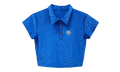 Cross Pattern Polo Tee WMNS "Blue" CHRM0826