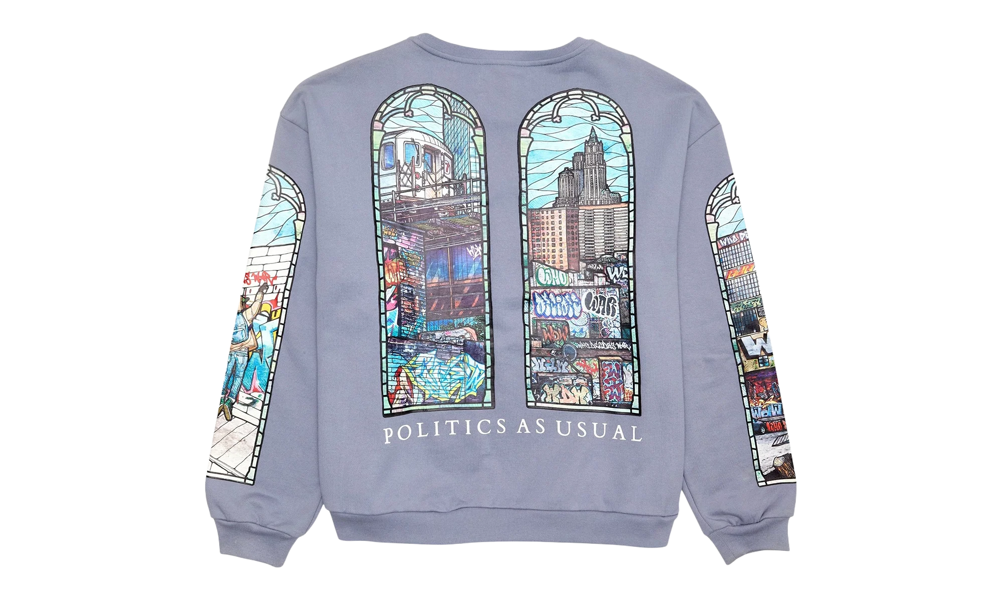 Politics As Usual Crewneck "Periwinkle" WDWBMBPAUCSP