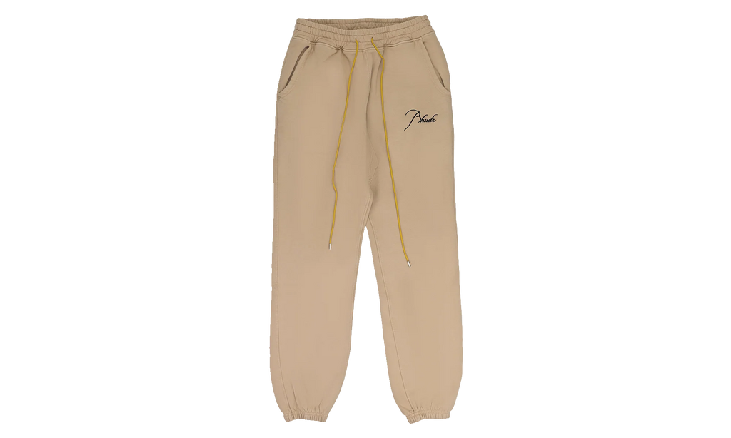Script Logo Sweatpants "Beige" RHDMBTM0170 BEG