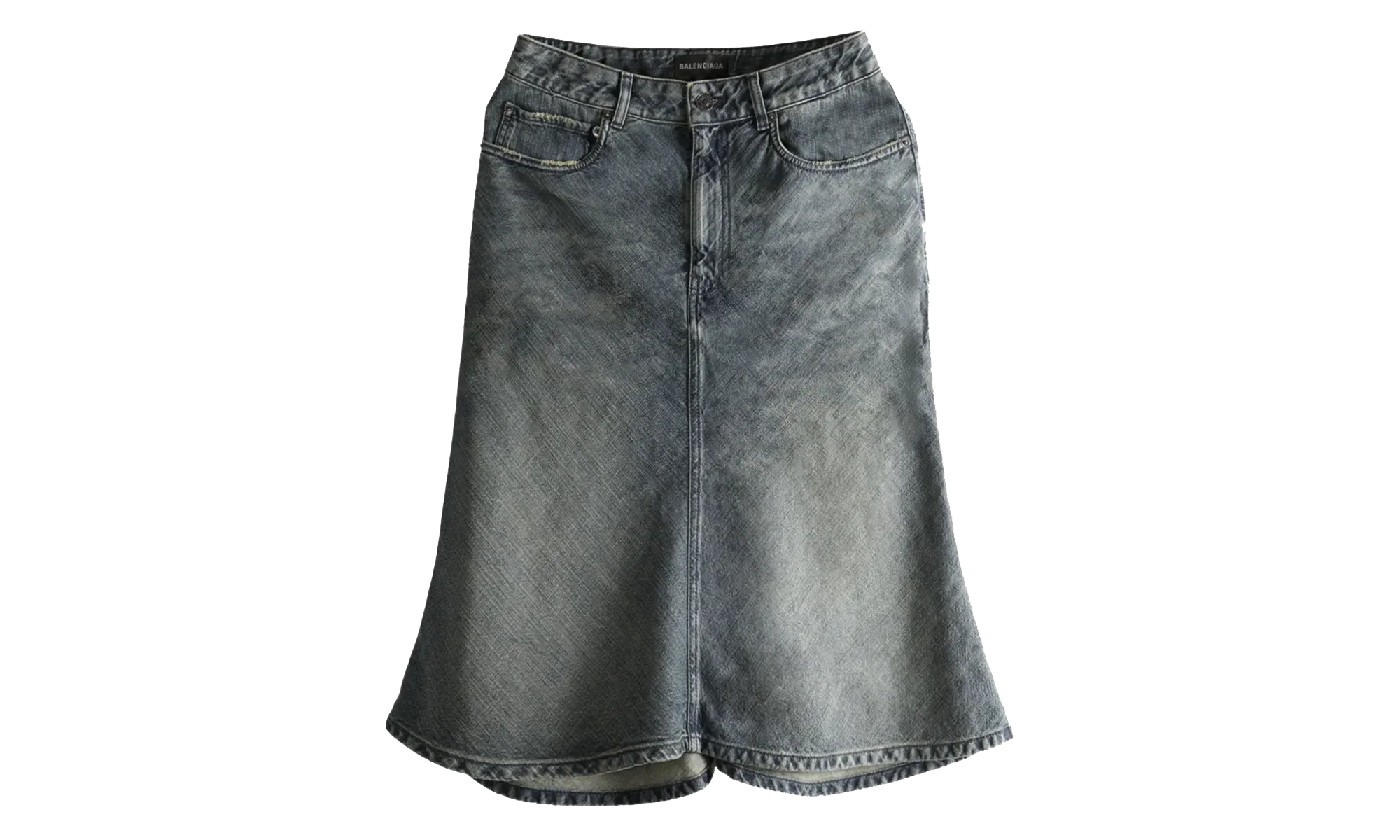 Godet Midi Skirt WMNS "Navy / Green / Yellow" 852330 TTW76 3394