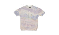 Tie Dye Knit Short Sleeve Shirt "Purple" MULTICOLOR_TIE_DYE_KNIT