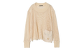 PATCH POCKET SWEATER "Ivory" UC1D4901 IVY