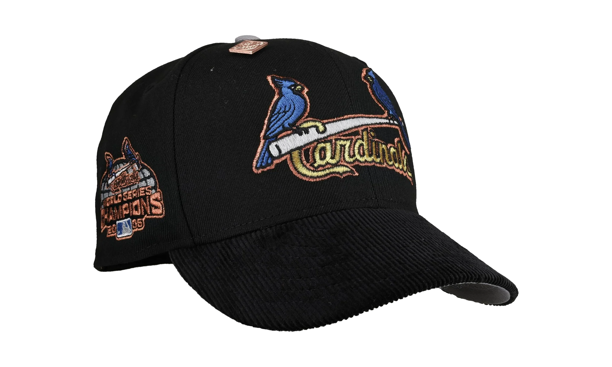 59FIFTY St Louis Cardinals 2005 World Series Fitted Hat "Black - Corduroy Visor" NE382