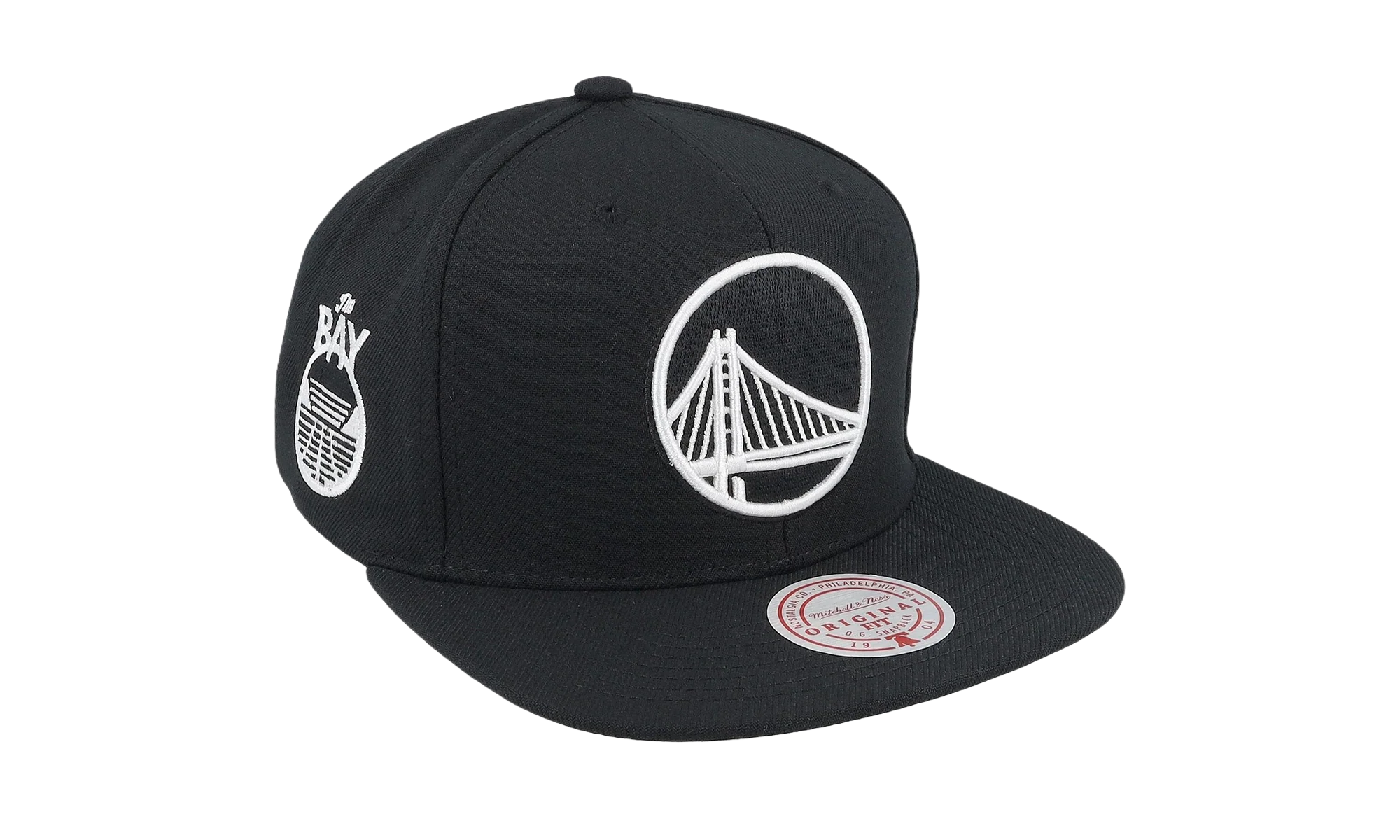 NBA Evergreen Black White Snapback Cap "Golden State Warriors - Black" HS8547 GSWBLCK