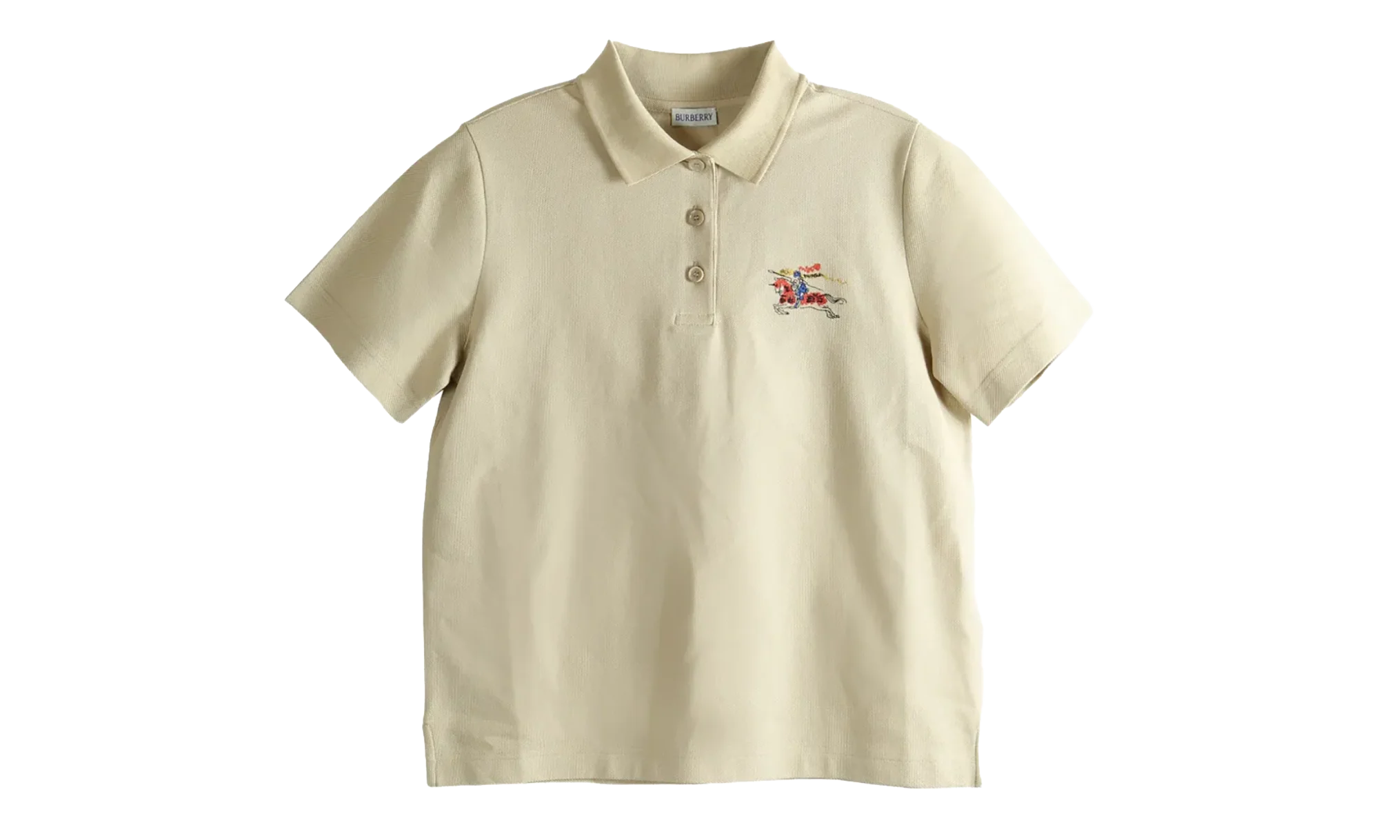 Equestrian Knight Cotton Polo Shirt WMNS "Limestone Beige" 8118496