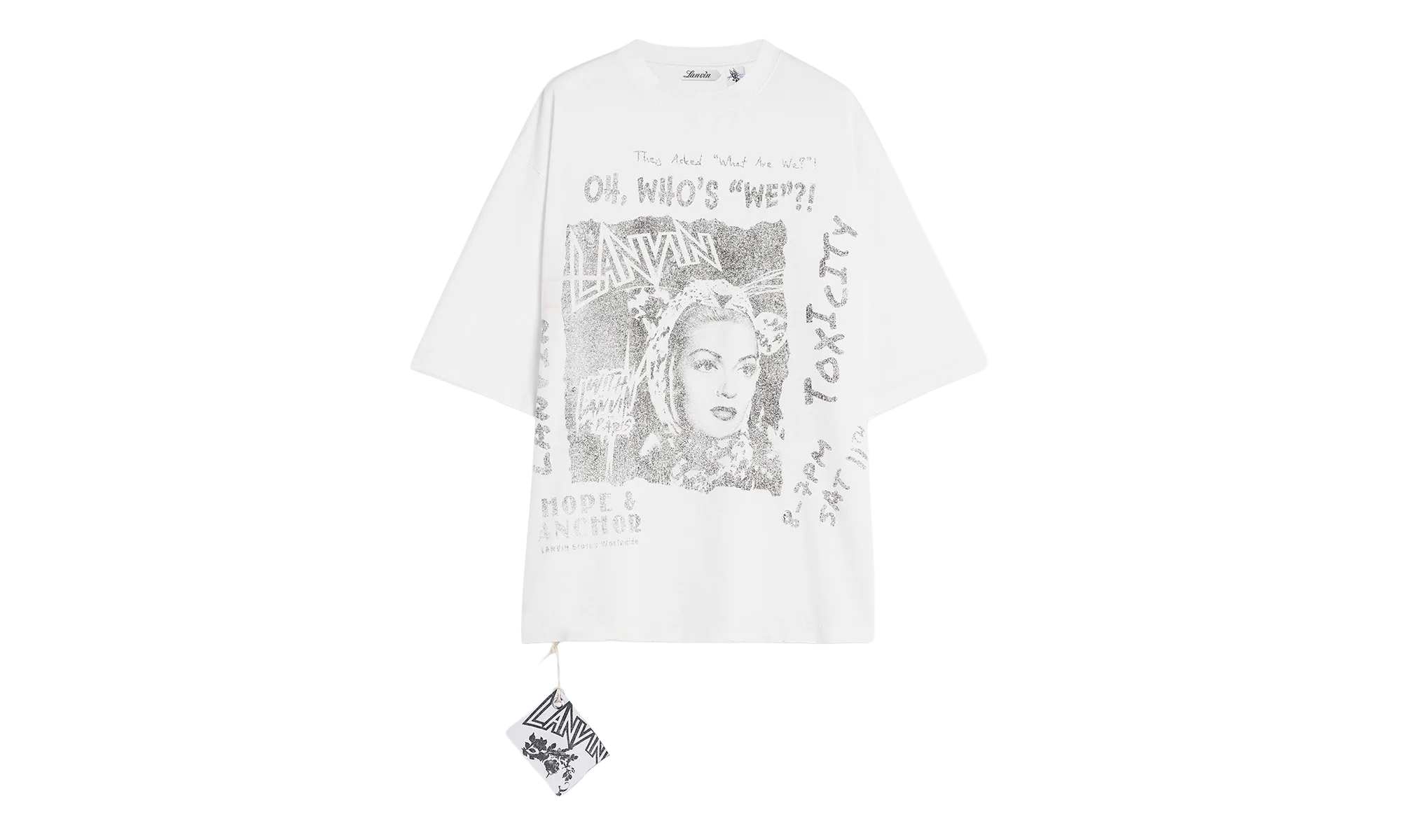PRINTED COTTON TEE "White" RU TS0026 J117 P24 074