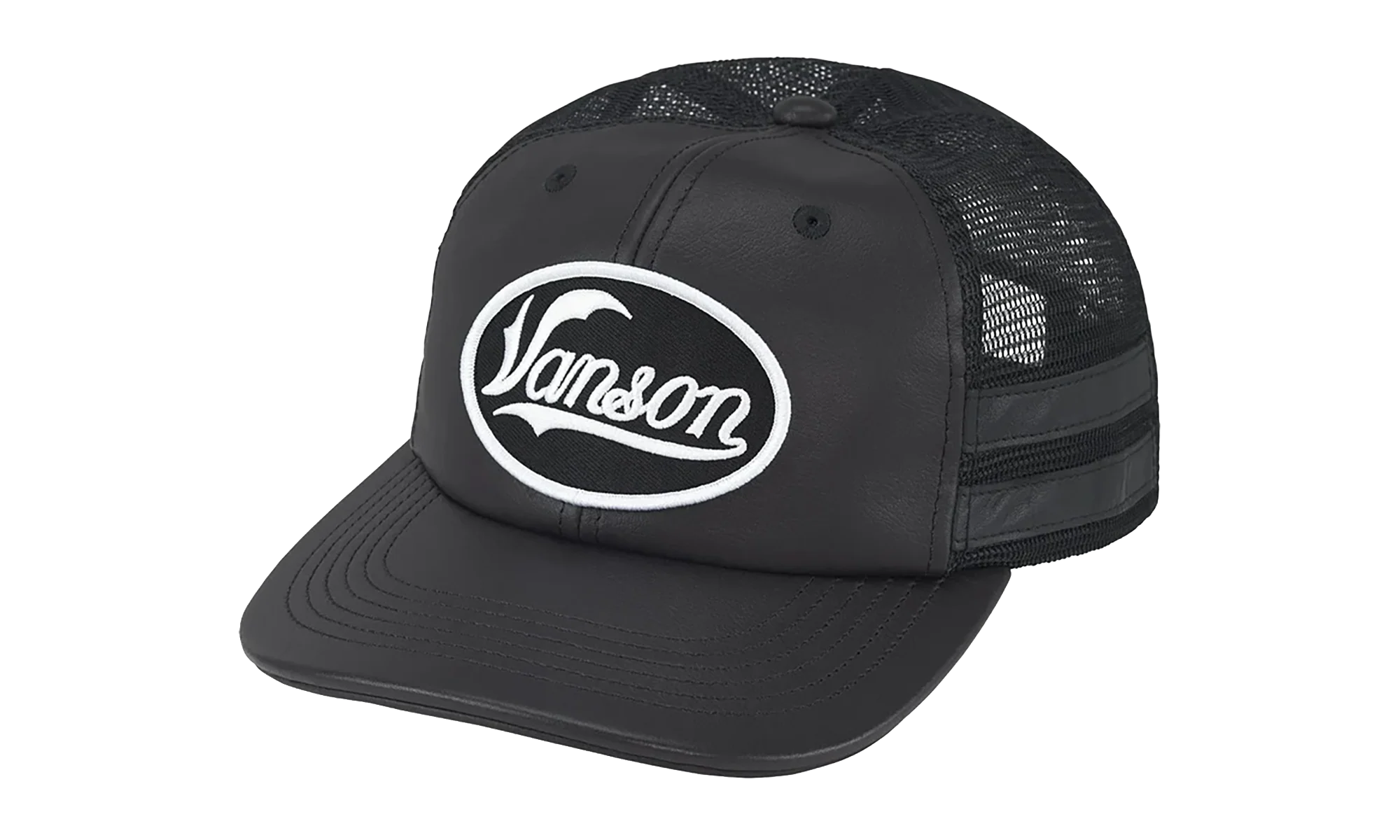 Vanson Leathers Mesh Back 6-Panel "FW25 - Black" SU27091