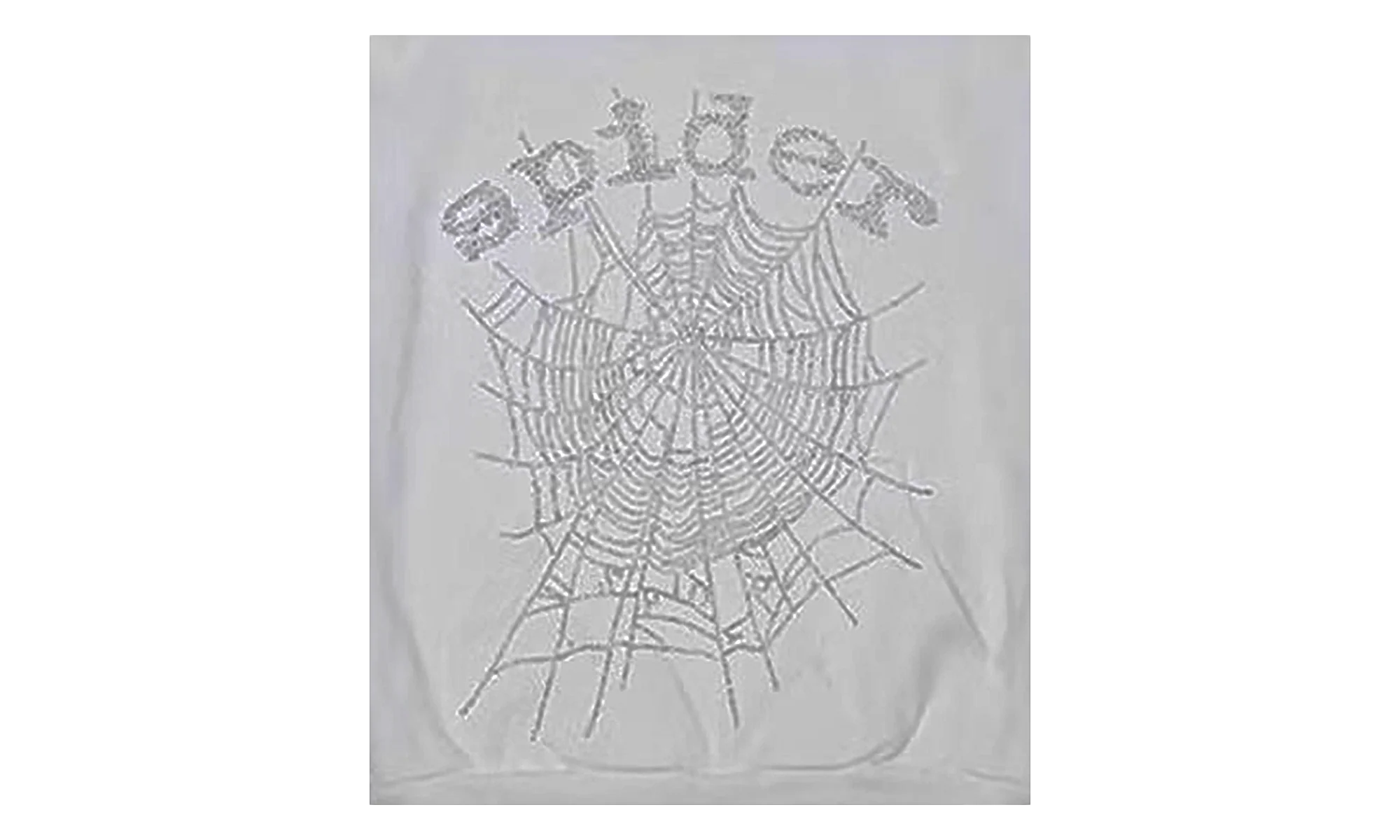 OG Rhinestone Logo Hoodie "White" SP5der340
