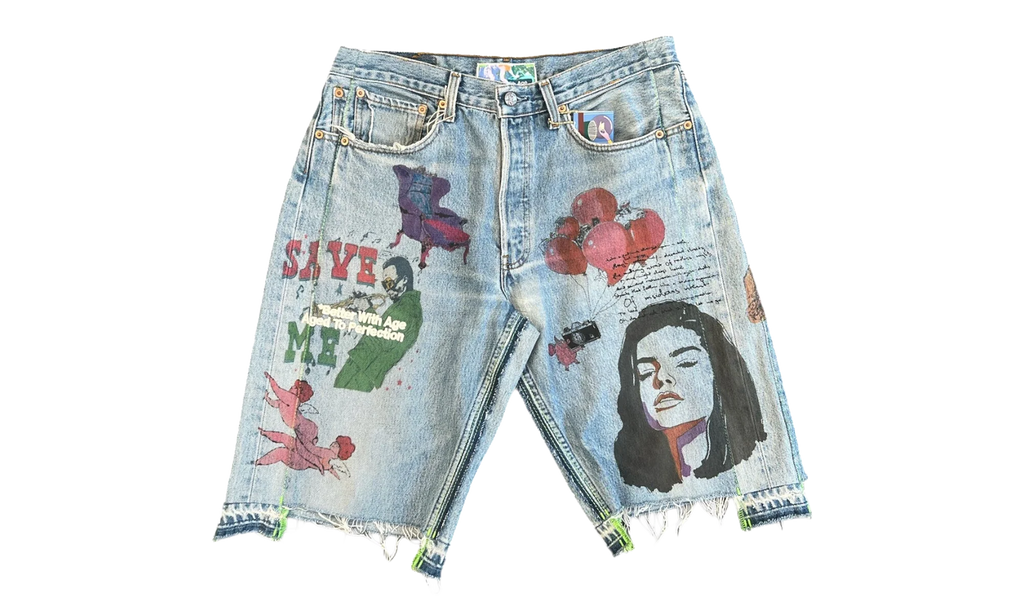 Harrison Triple-Wide Denim Shorts "Indigo" BWA115