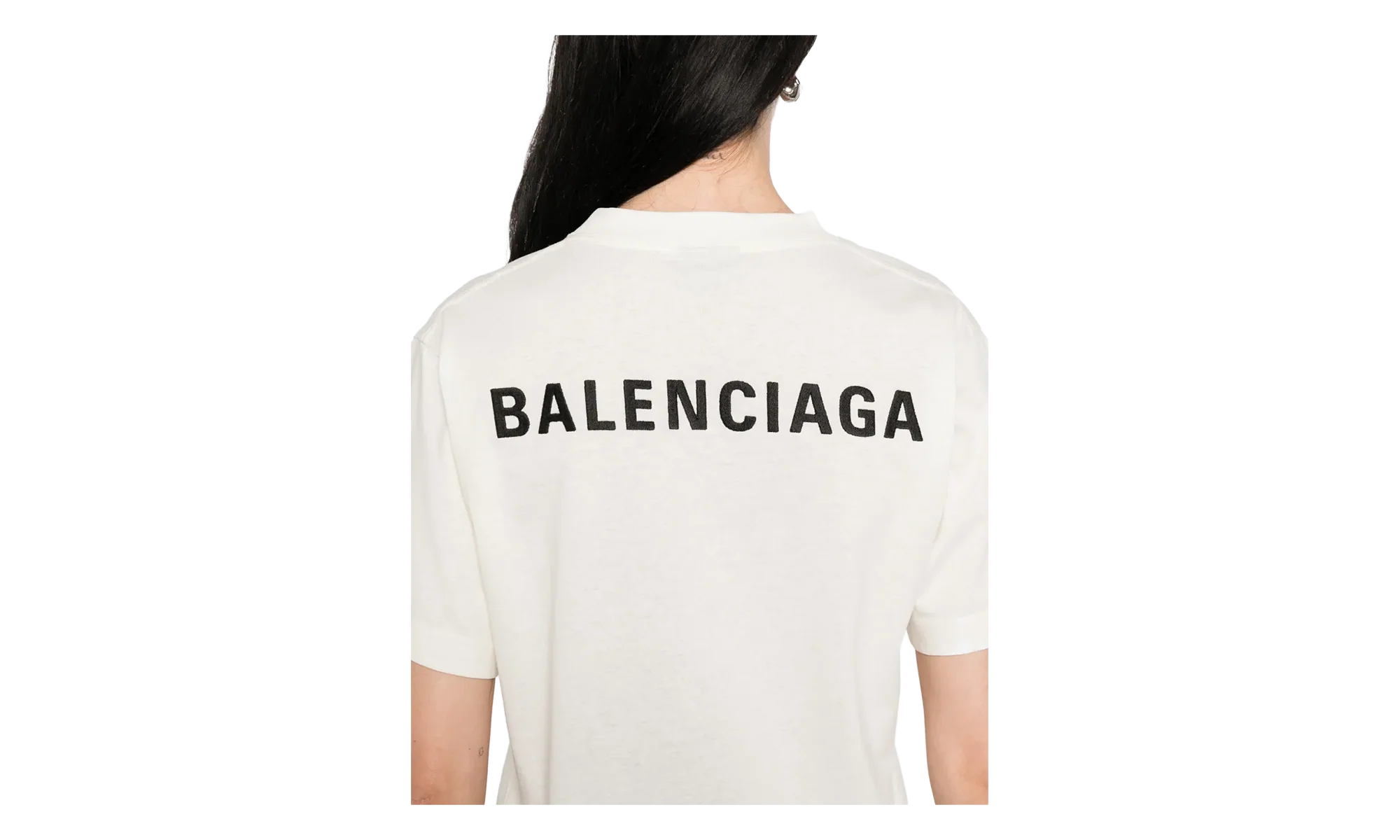 Back Medium Fit T-Shirt WMNS "Cream" 850990 TTVJ1 9020