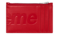 Leather Zip Card Holder "SS25 - Red" SU27207