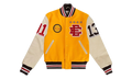 EE VARSITY LETTERMAN WOOL/LEATHER JACKET "Yellow/Red" EE829