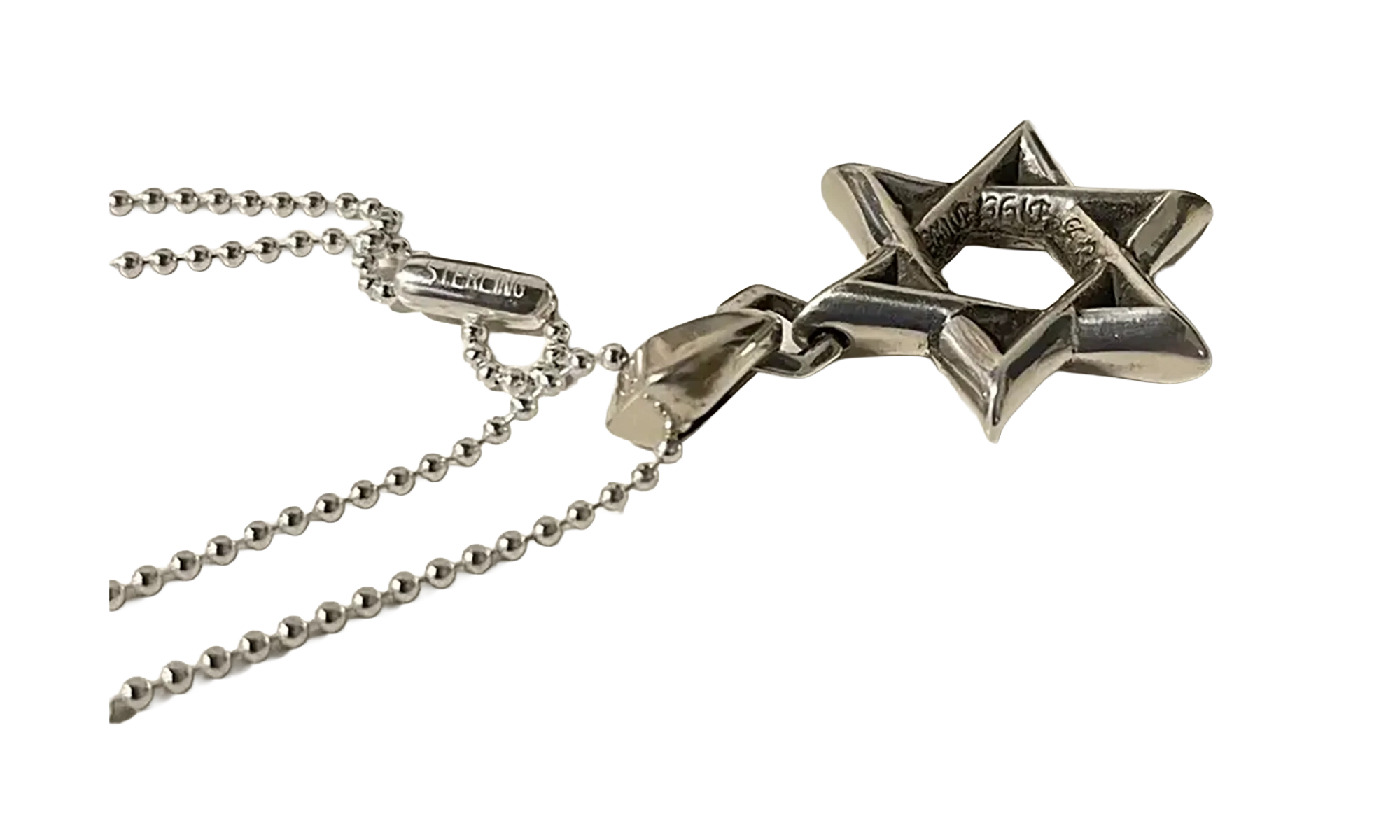 Medium David’s Star Necklace "Silver" CHRM0752