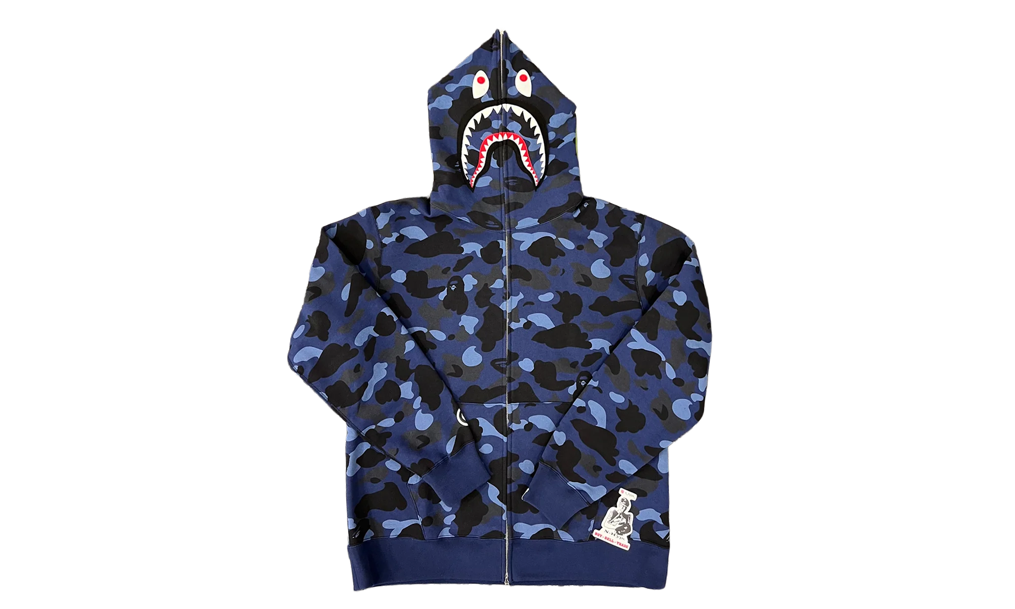 Color Camo Shark Full Zip Hoodie "Navy Blue" BCCSFZUHSB