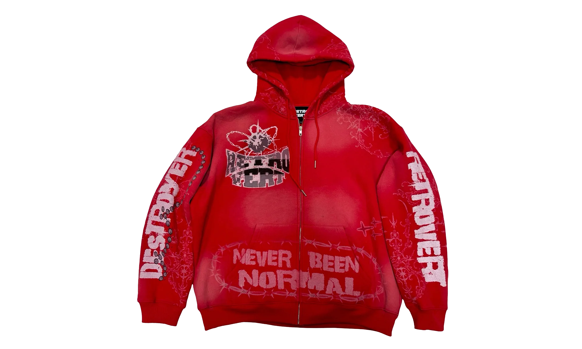 Destroyer Pullover Hoodie "Red" RET034
