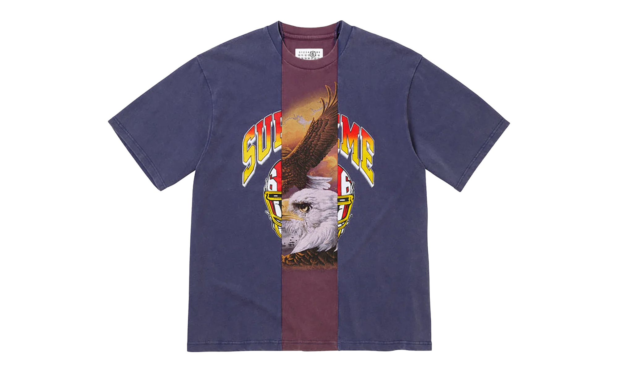 MM6 Maison Margiela Split S/S Top "SS26 - Navy" SU27179