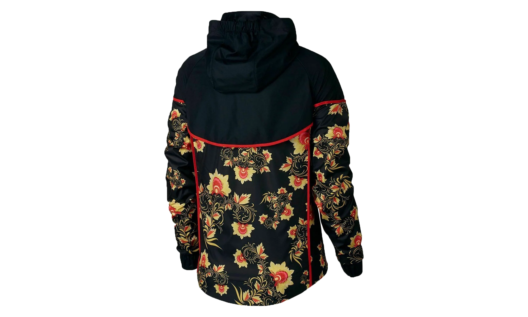Sportswear NSW Floral Windrunner Printed Jacket WMNS "Black / Red / Yellow" 922188 010
