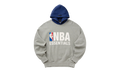 NBA SPORTS FIT HOODIE "CONCRETE HEATHER / ESTATE BLUE" 192NB256402F