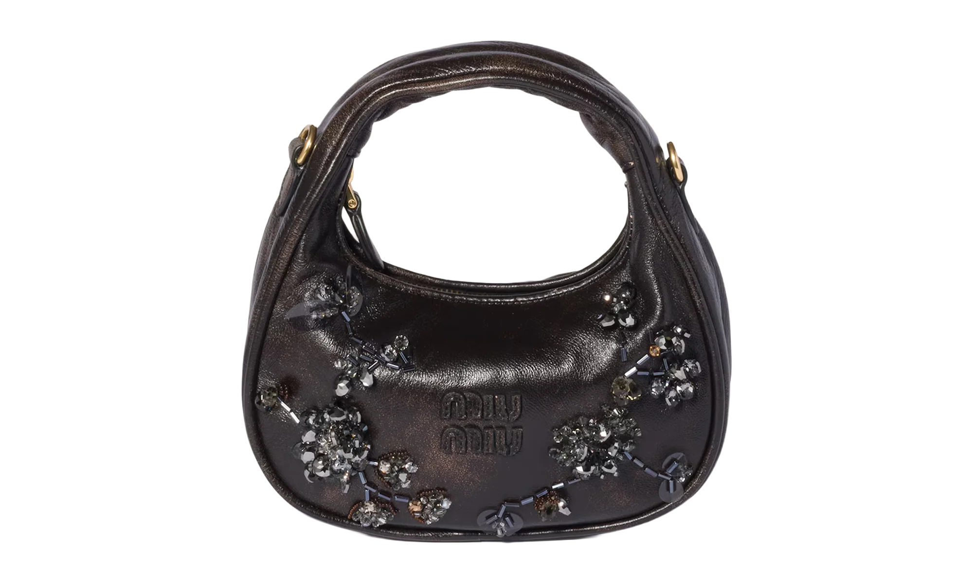 Embroidered Wander Bag WMNS "Caffe" 5BP078 2IF9 F0201