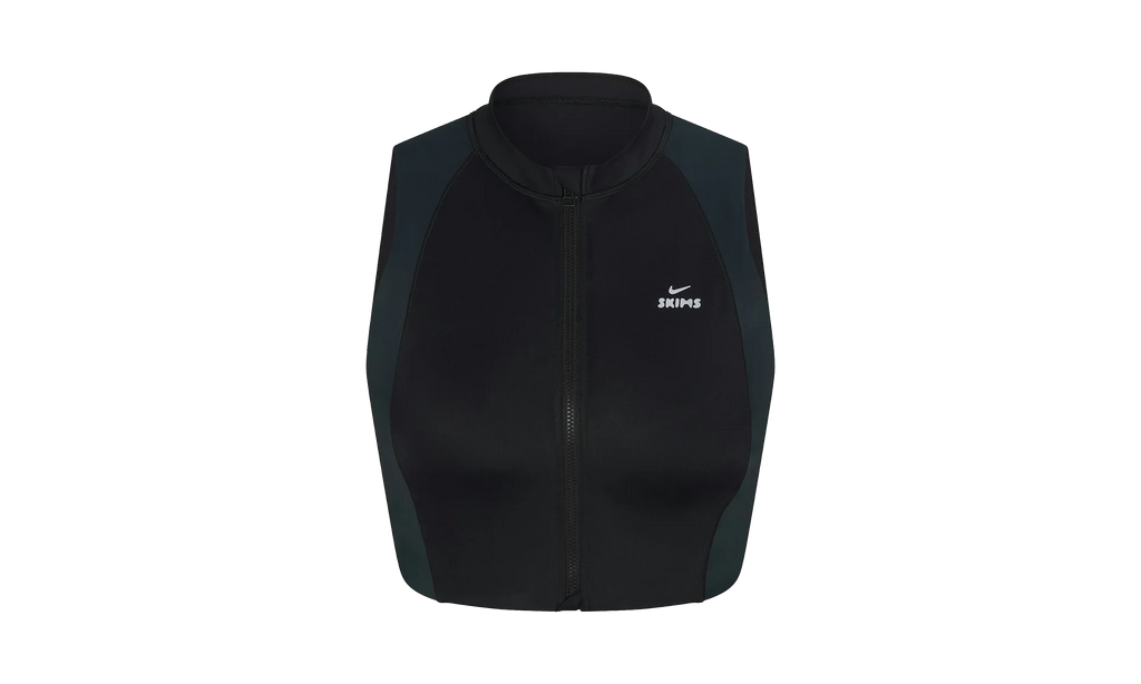 SHINE FRONT ZIP BRA "Nike - Obsidian And Dark Teal" SKM048