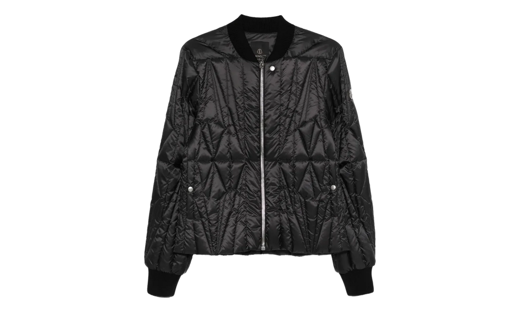 Rick Owens Woven Geocamo Flight Jacket "Black" MON38