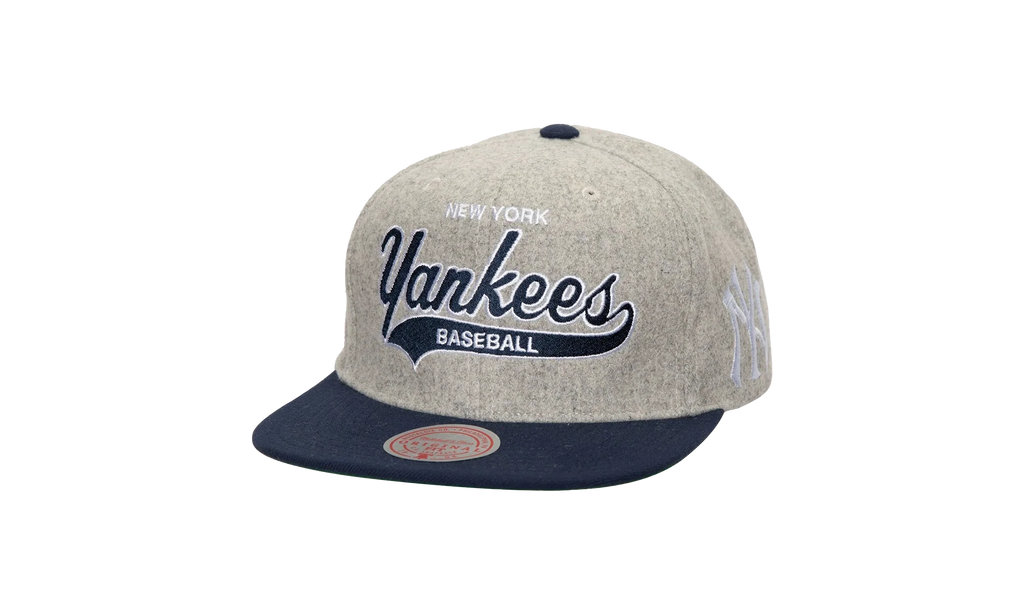 MLB Tailsweep 2.0 Melton Snapback Cap "New York Yankees - Grey" HHSS7435 NYYYYPPPGREY
