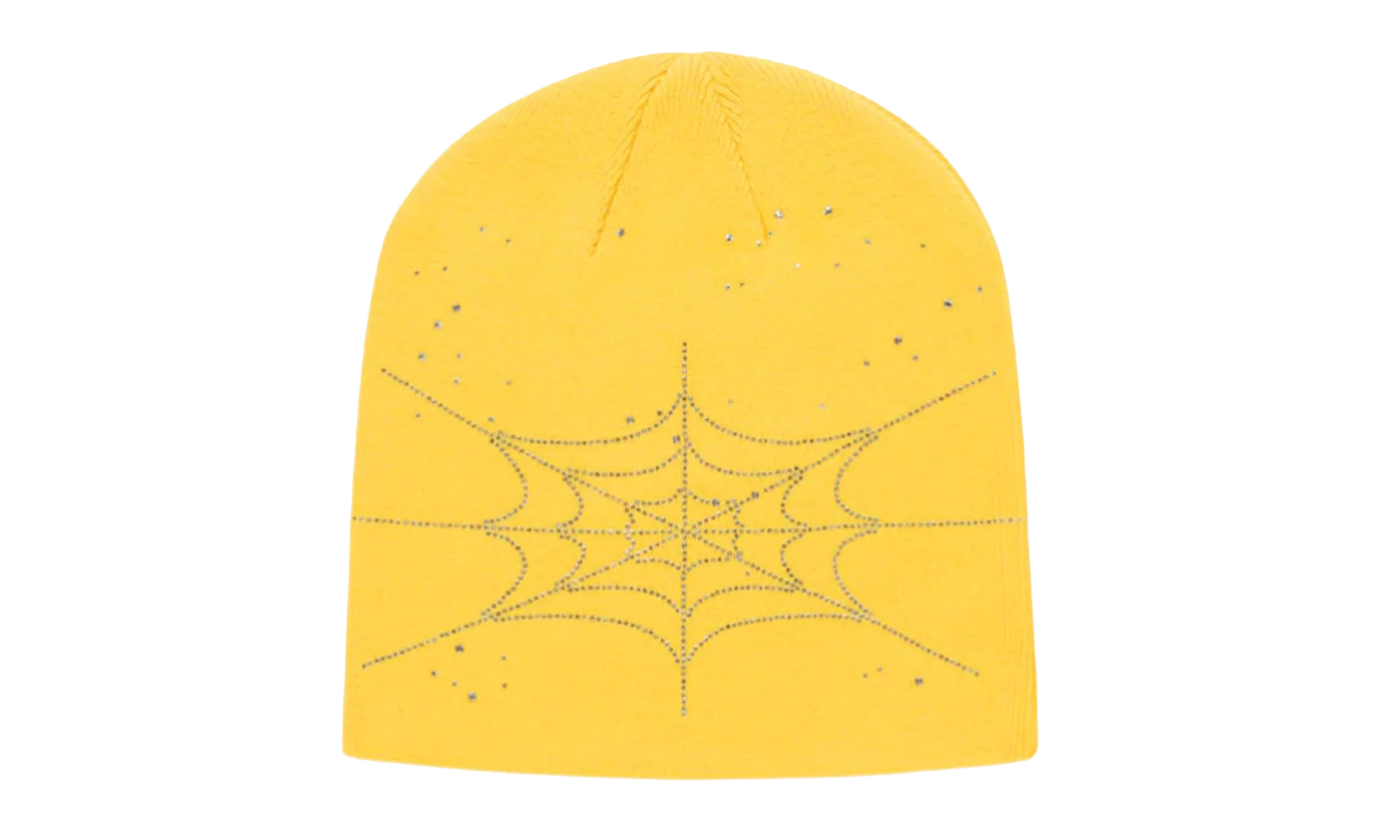 Rhinestone Skully Beanie "Yellow" SP5der370