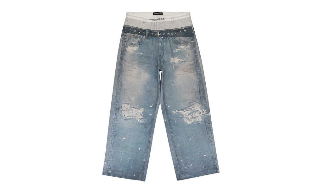 Trompe-Loeil Denim Jeans "Blue" PGR XJNS 0002