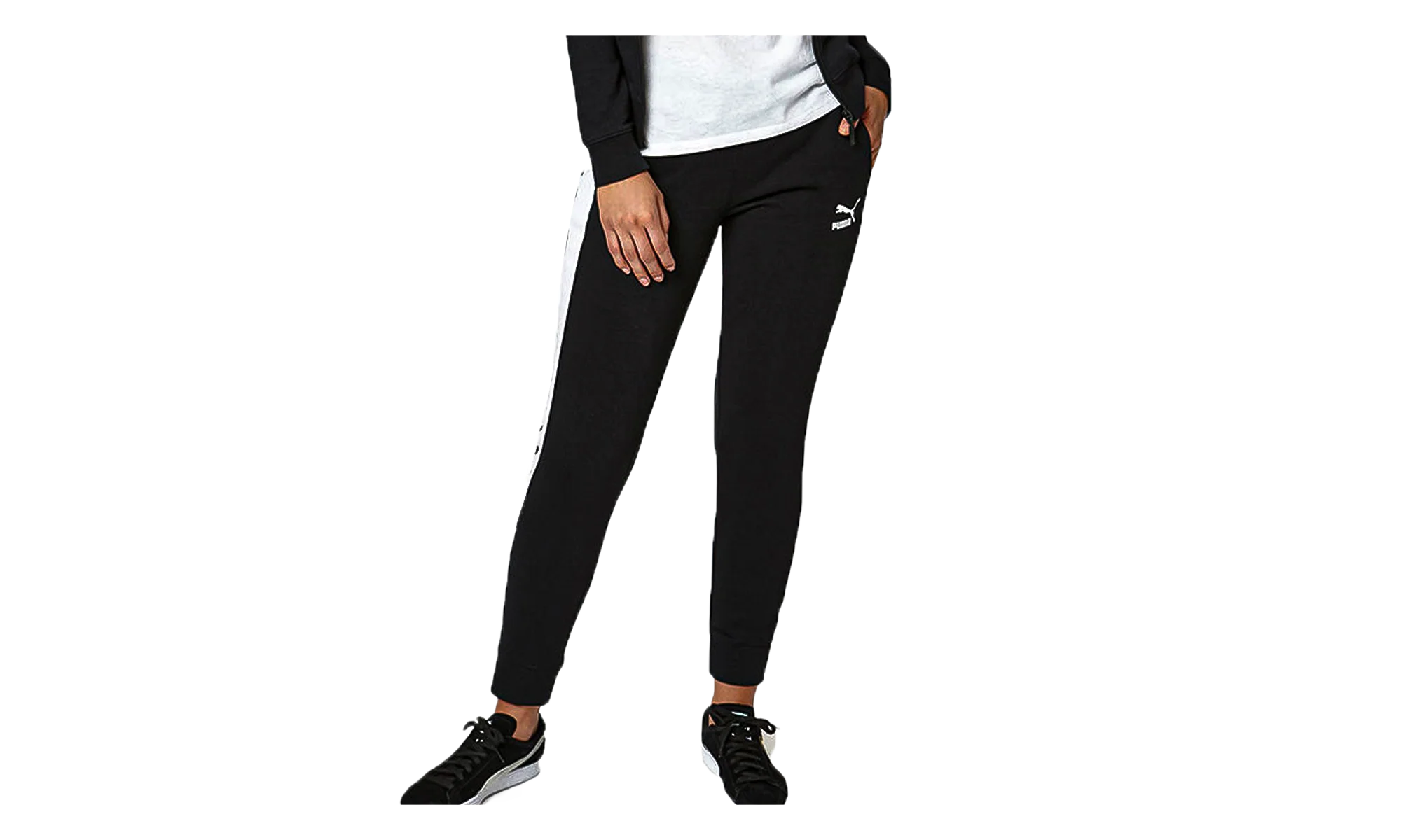 Archive Logo T7 Sweatpants WMNS "Black/White" 572486 01