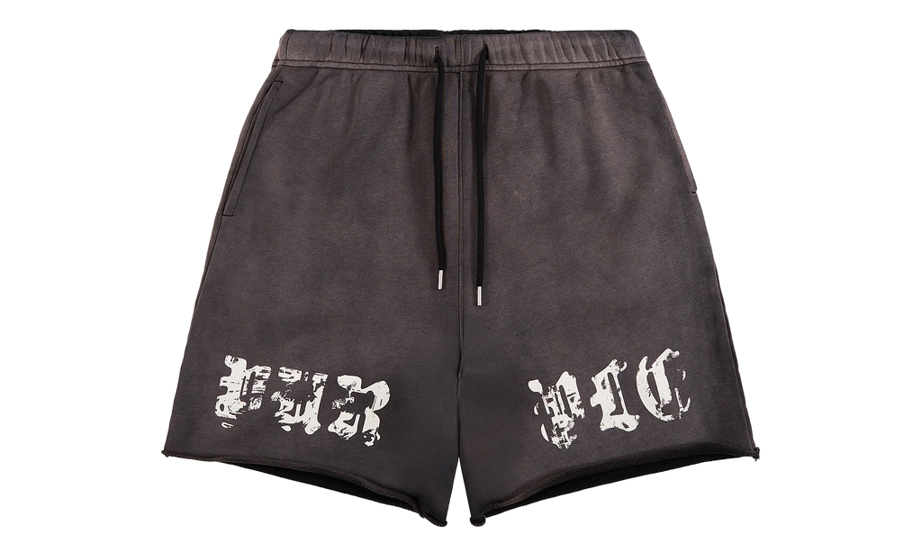 Worn Gothic Sweatshort "Black" P446 HWSP226