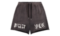 Worn Gothic Sweatshort "Black" P446 HWSP226