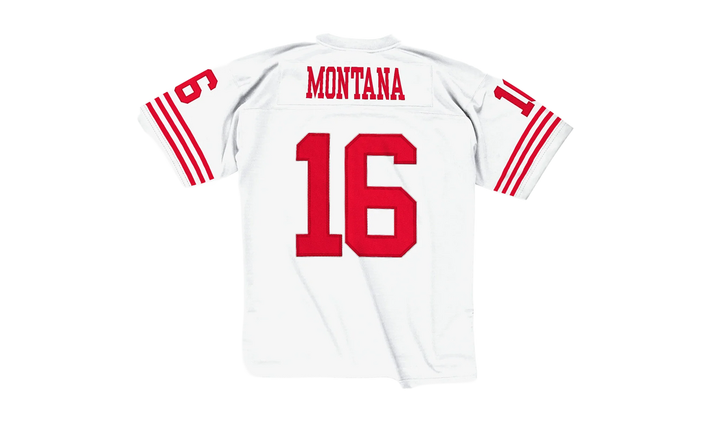 NFL Joe Montana Legacy Jersey "1990 San Francisco 49ers - Scarlet" LGJYAC18051 SF4WHIT90JMO