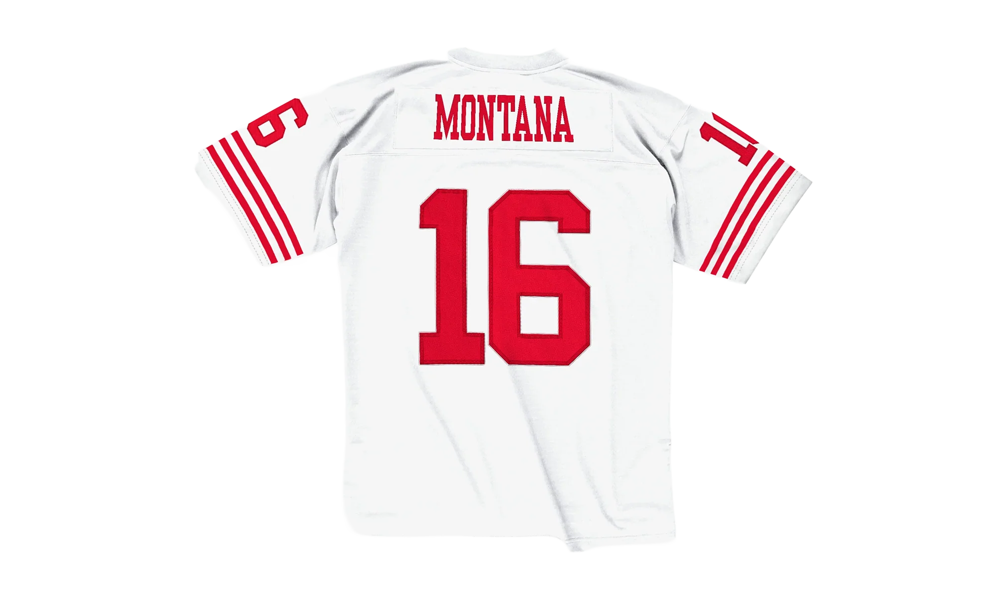 NFL Joe Montana Legacy Jersey "1990 San Francisco 49ers - Scarlet" LGJYAC18051 SF4WHIT90JMO