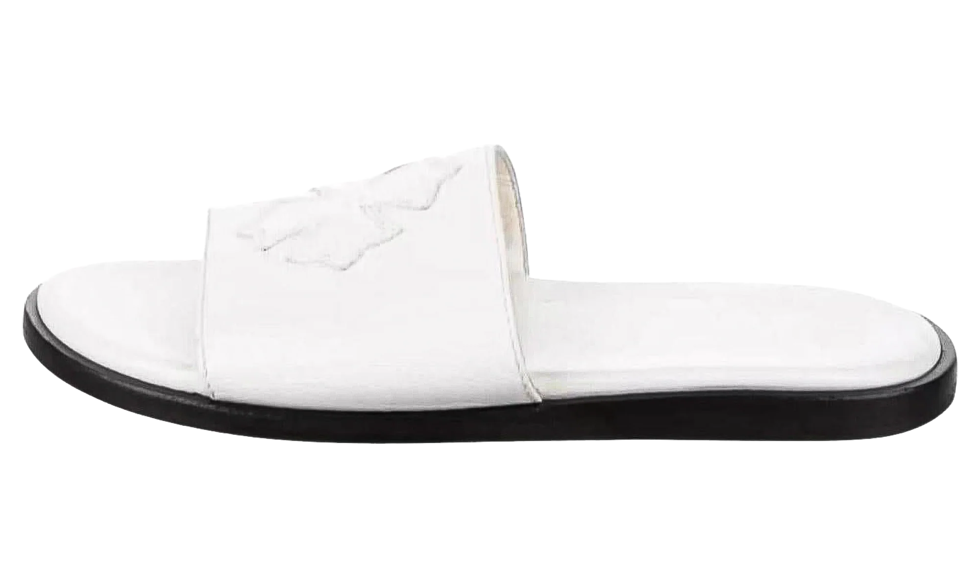 Leather Slides "White" CHRM0967