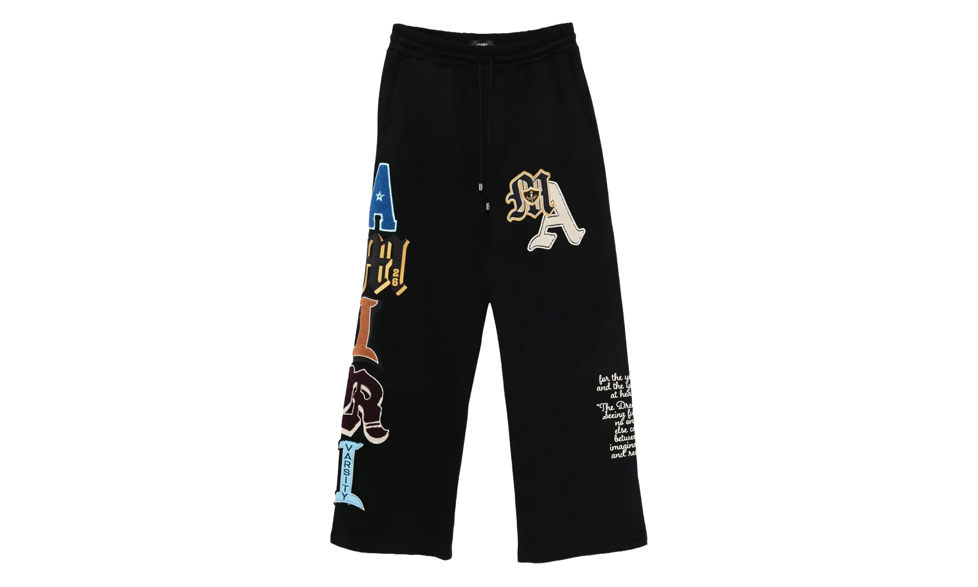 Varsity Patch Sweatpant "Black" AMBMPA1020 001
