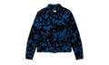BLACK/BLUE LETTERS SCREEN PRINT TRUCKER "Black" P024 BBSP123