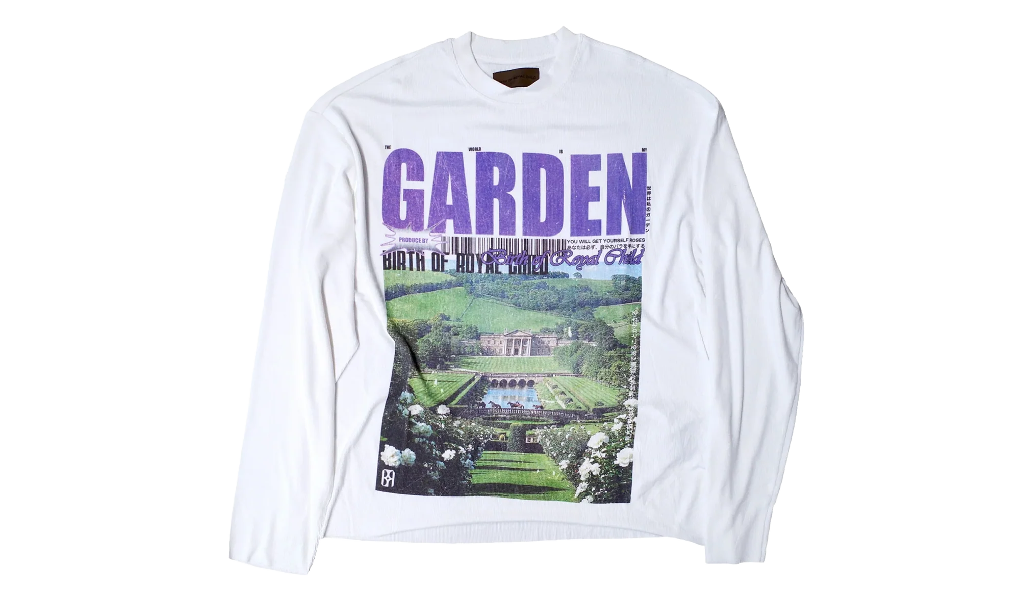 Rose Garden Longsleeve Tee "White" BC25FWLT04