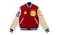 EE VARSITY LETTERMAN WOOL/LEATHER JACKET "Red/Yellow" EE828