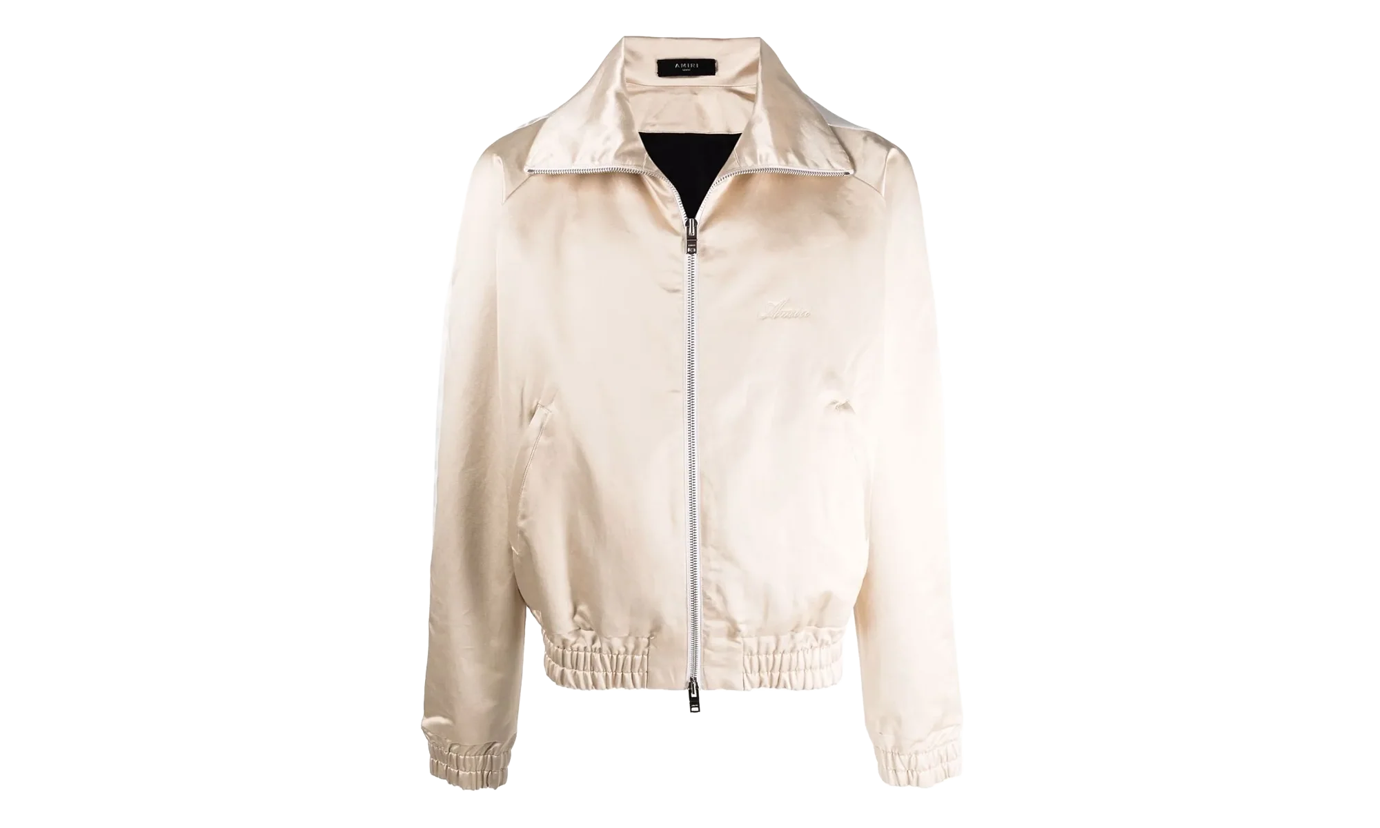 Zip Track Stripe Jacket "Champagne / White" MJT001 284