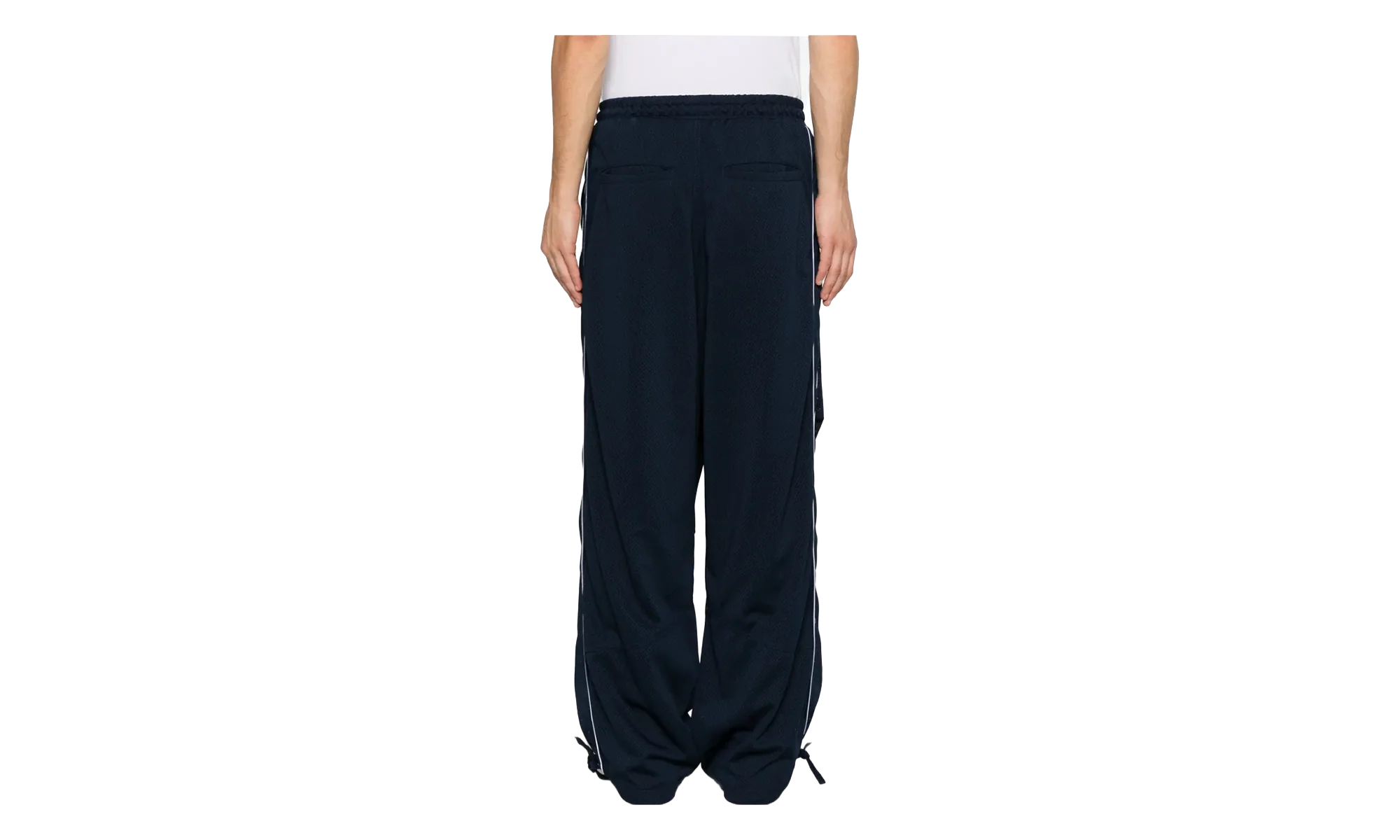 Mesh Piping Parachute Track Pants "Red / White" RHSS26PA01203 RED
