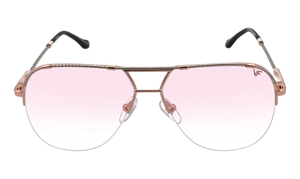 Blanco Half Rim 24KT Two-Tone "Rose / White Gold / Pink Gradient Photochromatic" HRBA2 0008 17A5