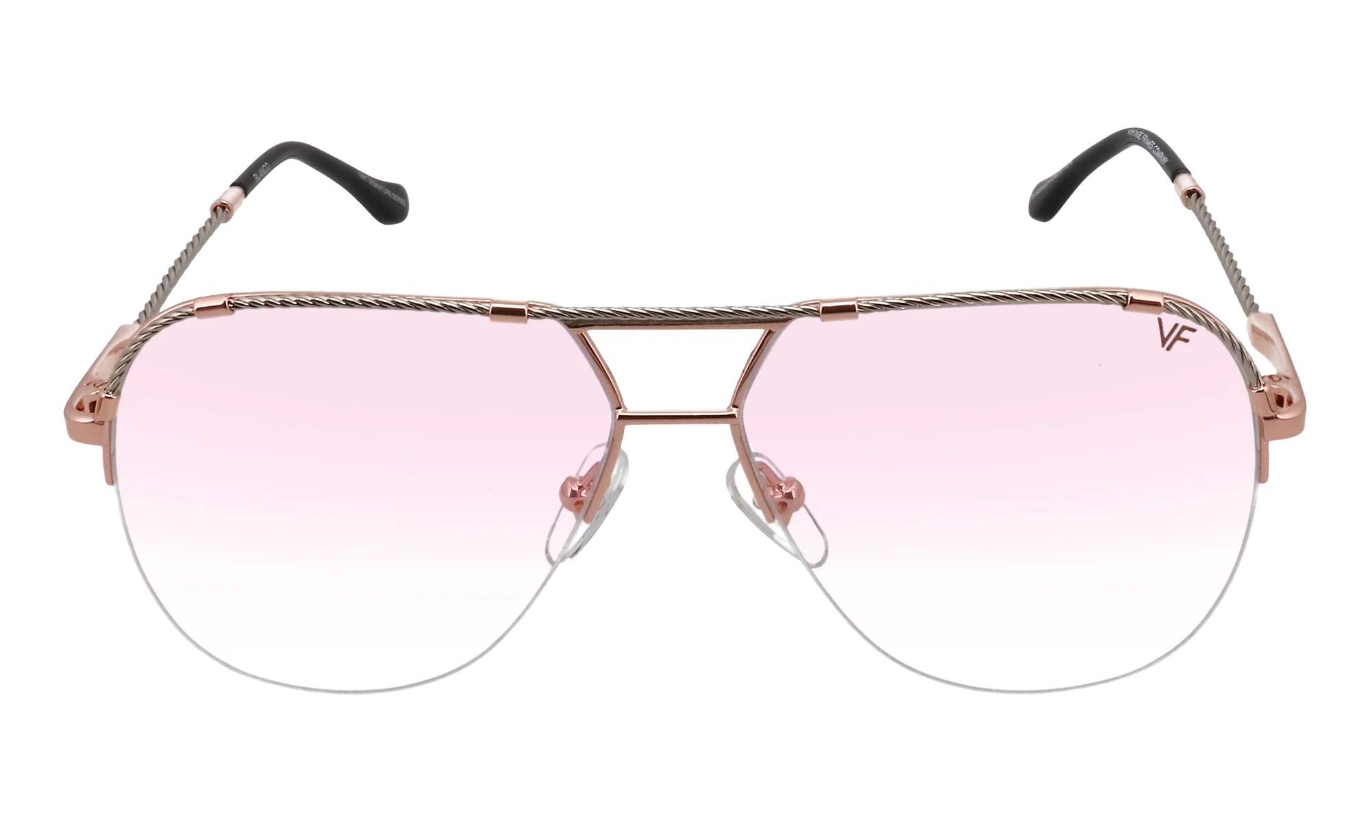 Blanco Half Rim 24KT Two-Tone "Rose / White Gold / Pink Gradient Photochromatic" HRBA2 0008 17A5