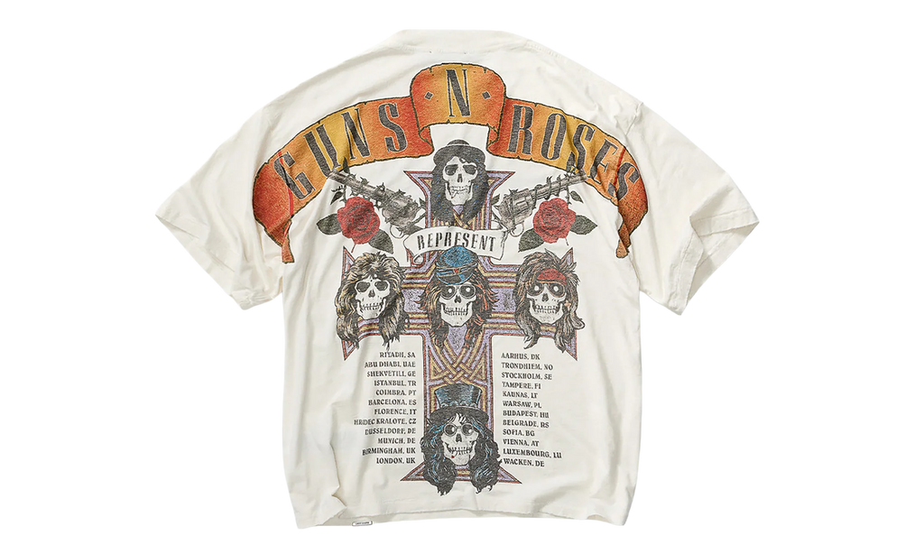 Guns N Roses Tour SS Tee "White" MLM100757-FW