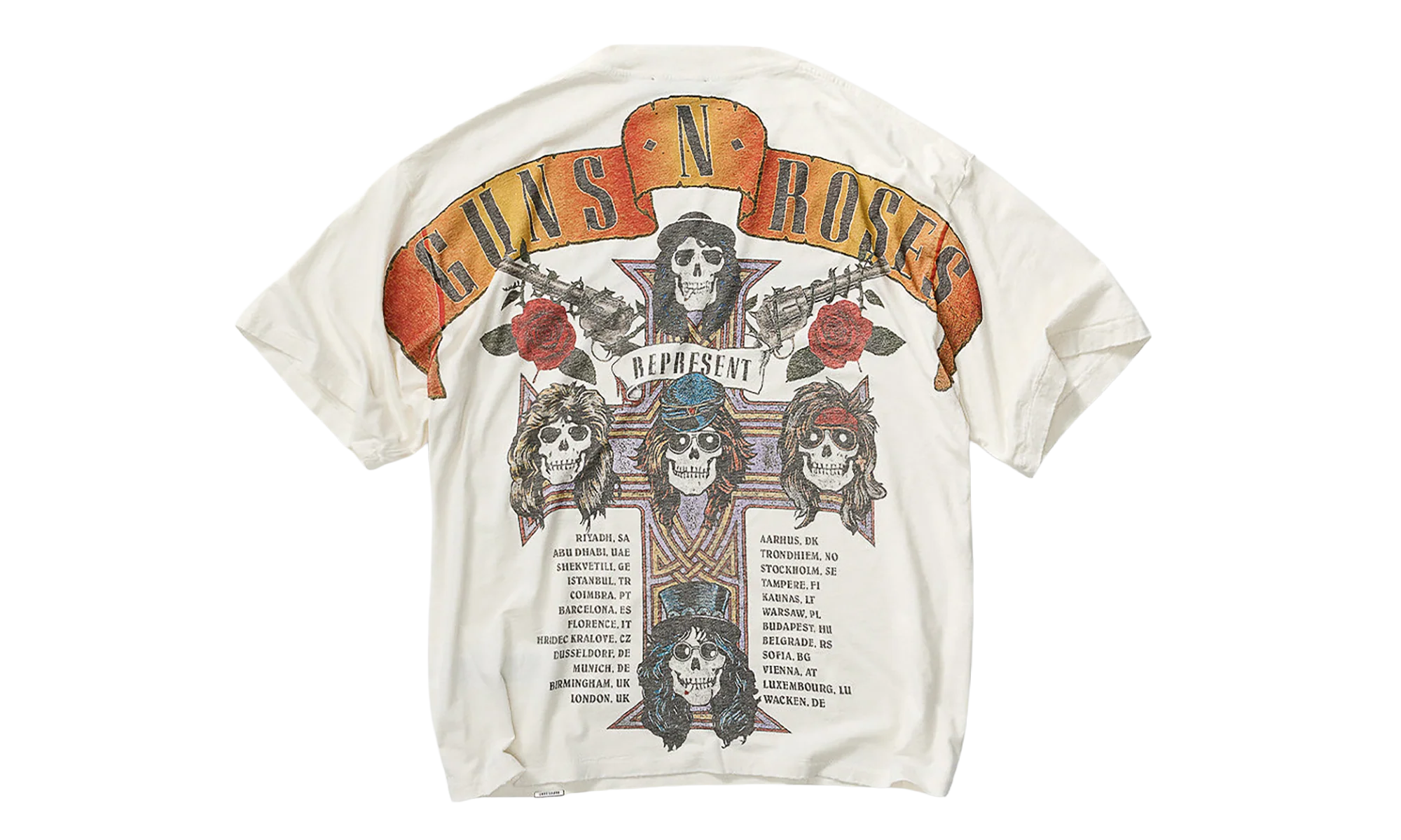 Guns N Roses Tour SS Tee "White" MLM100757-FW