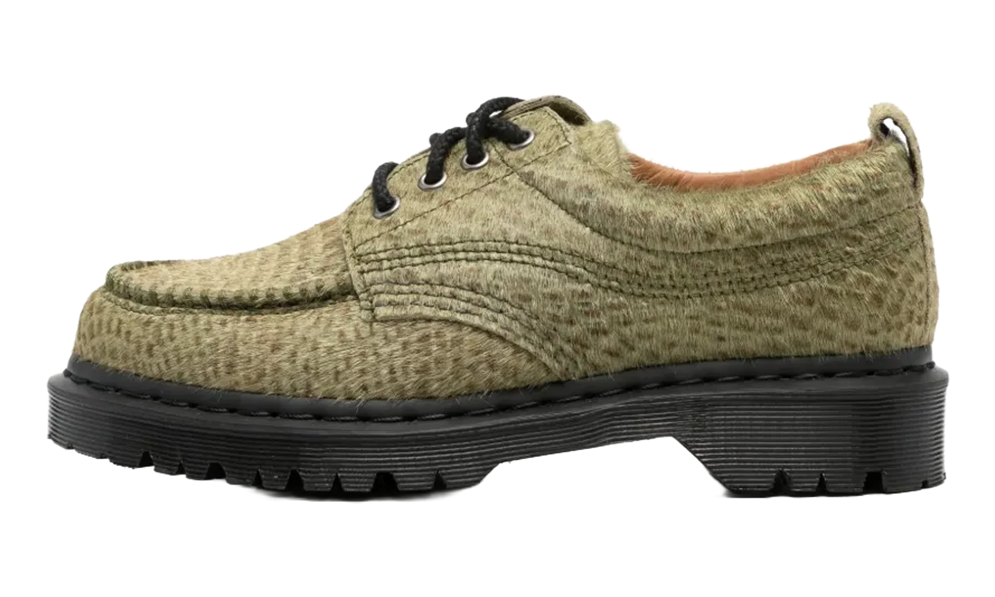 Lowell Hair On Leather Moc Toe "Olive Green - Pebble Emboss Hair On" 42836300
