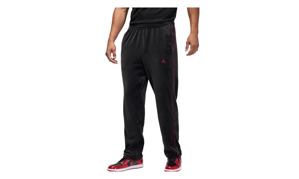 Jordan Brooklyn Velour Track Trousers "Black / Gym Red" HV1872 010